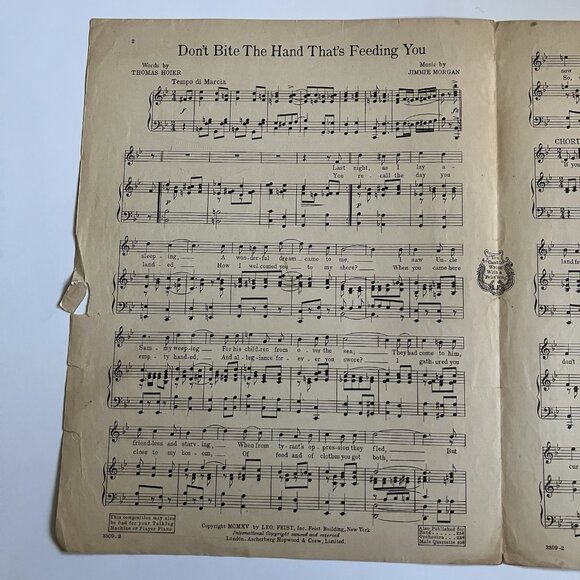 1910s Vintage Sheet Music WWI Patriotic I Didn't Raise My Boy to Be a Soldier - Picture 16 of 16